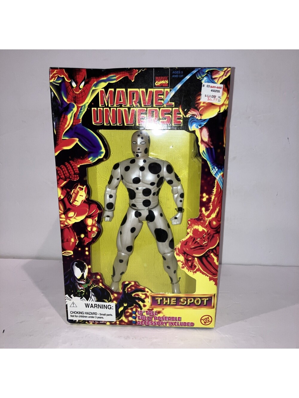 Vintage 1997 The Spot 10 INCH MARVEL UNIVERSE COMICS DELUXE NEW in Box